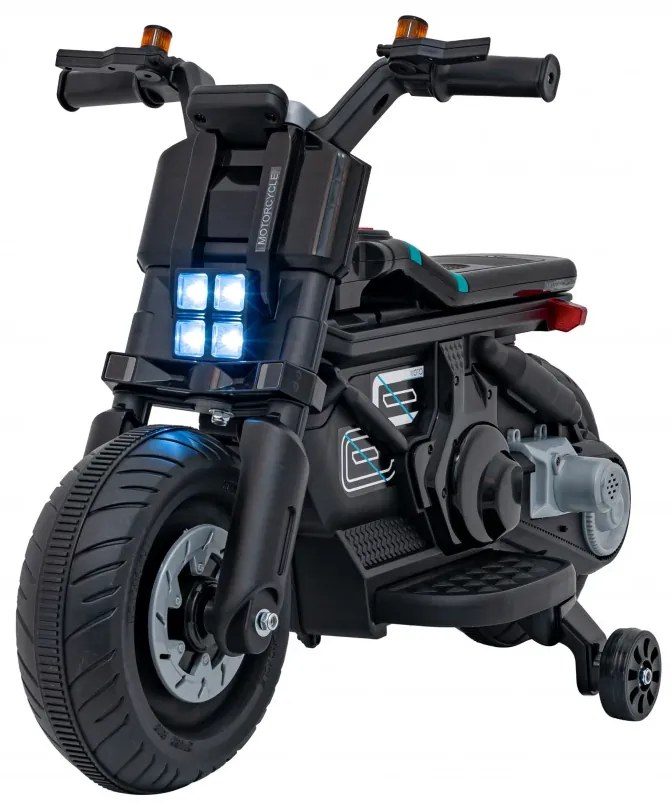 Mota elétrica para crianças 6V, Future 88, 3 a 5 anos Preta