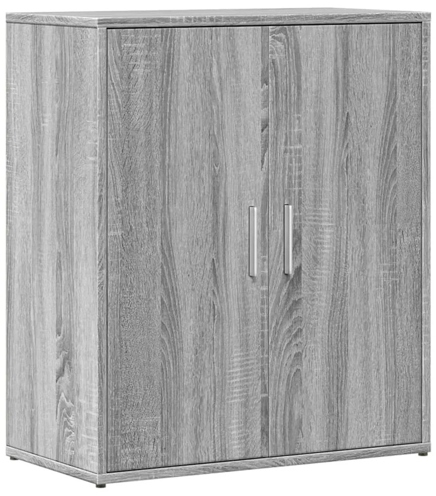Aparadores 2 pcs 60x31x70 cm derivados madeira cinzento sonoma