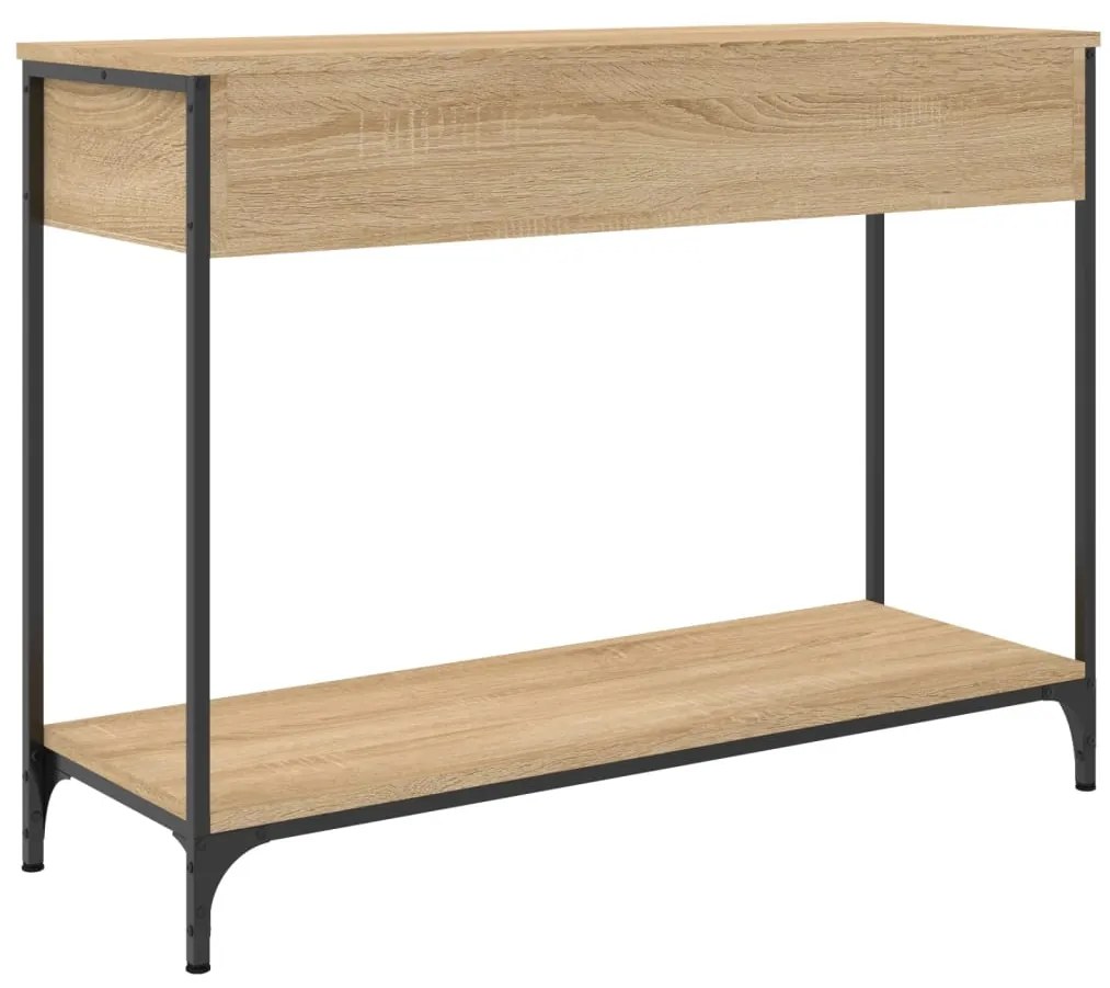 Mesa consola 100x34,5x75cm derivados de madeira carvalho sonoma