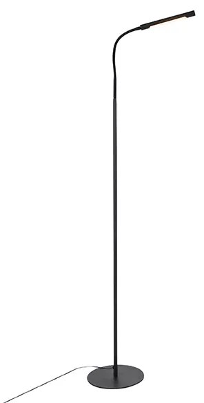 Candeeiro de pé design preto com LED e dimmer tátil - Palka Design