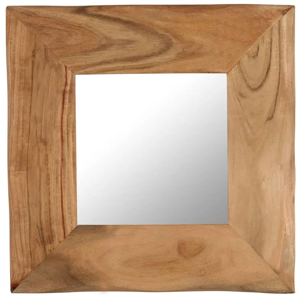 246267 vidaXL Espelho de parede 50x50 cm madeira de acácia maciça