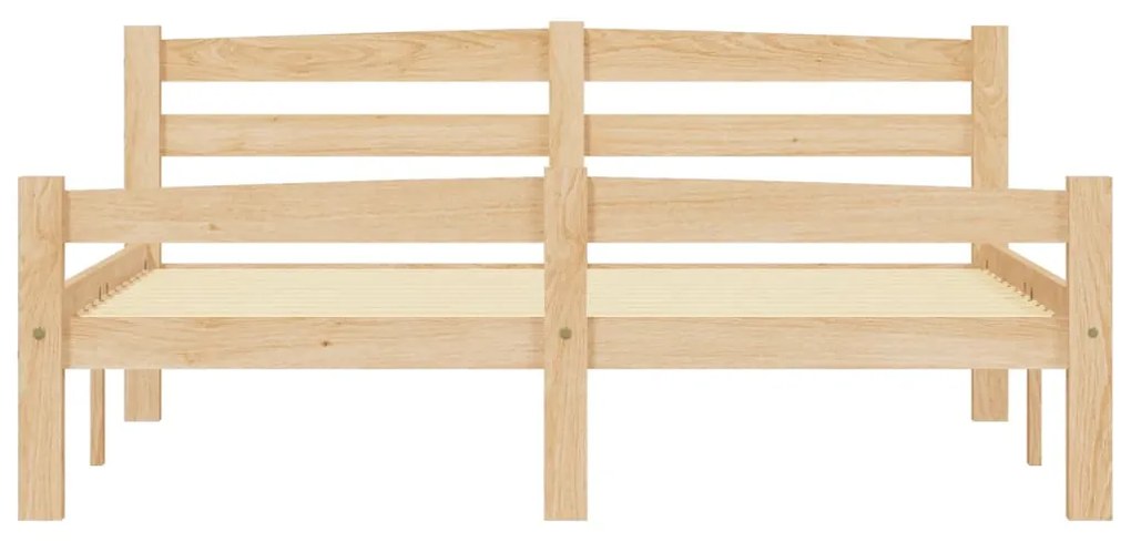 Estrutura de cama em pinho maciço 140x200 cm