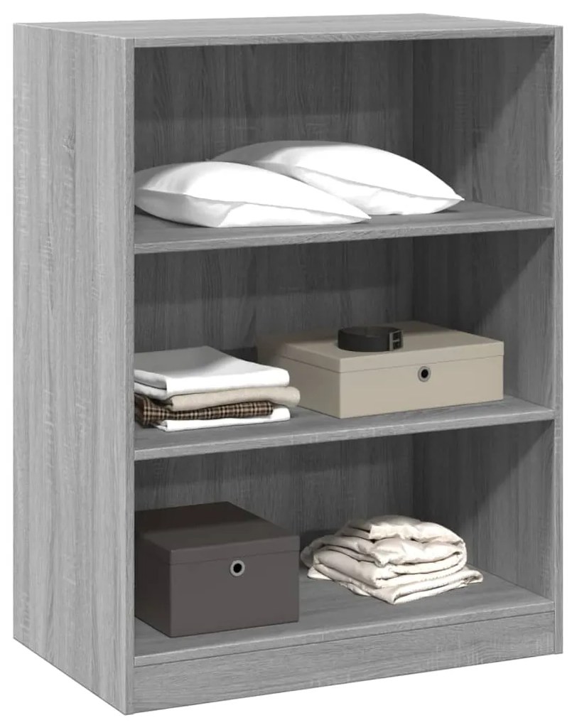 Roupeiro 77x48x102 cm derivados de madeira cinzento sonoma