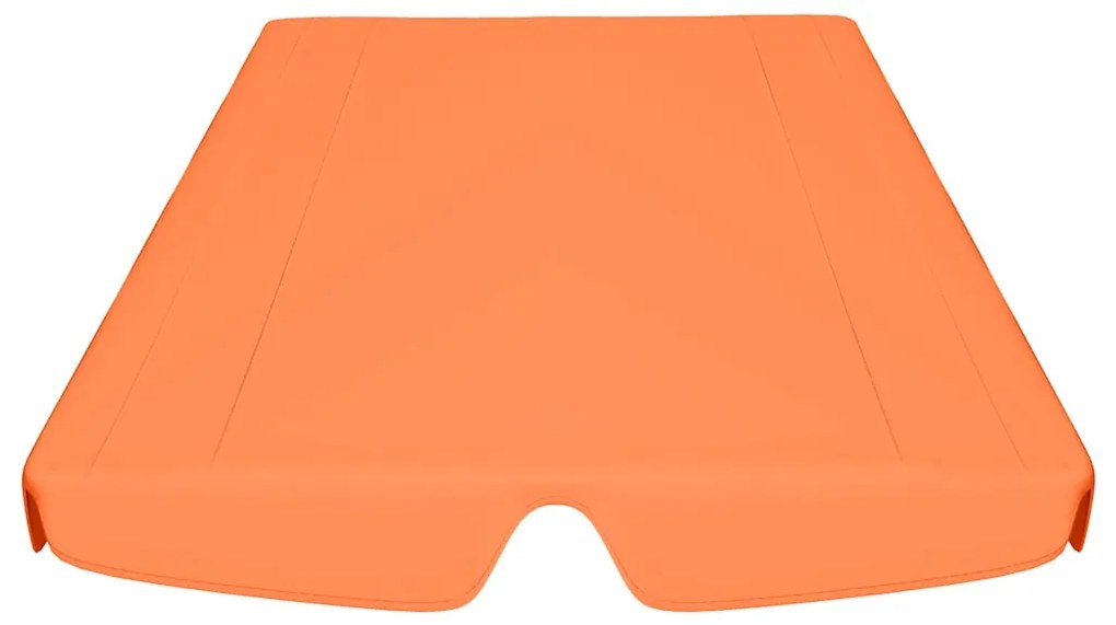 Toldo suplente p/ baloiço de jardim 150/130x105/70 cm laranja