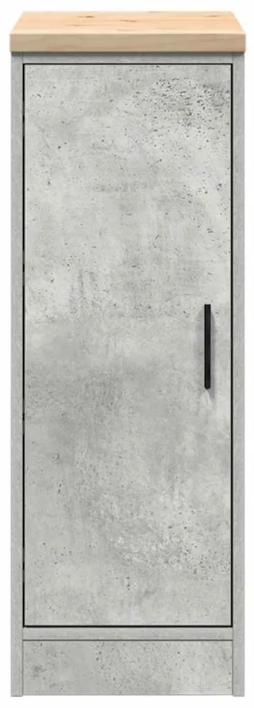 Armário de arrumação de garagem betão cinzento 30x51x85 cm