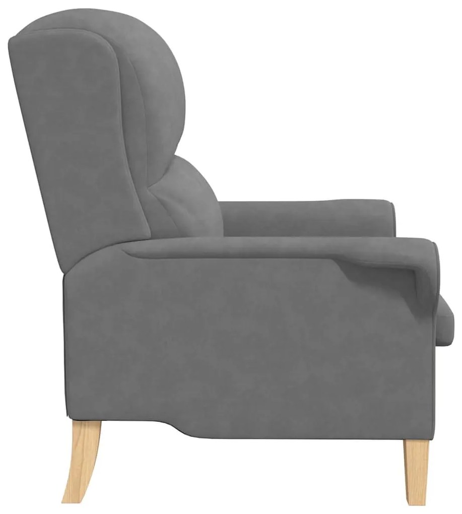 Cadeira Cinza Escuro 52 cm em Microfibra