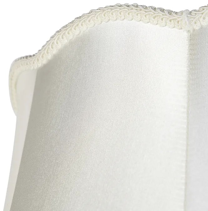 Abajur de seda creme 45 cm - Granny Retro