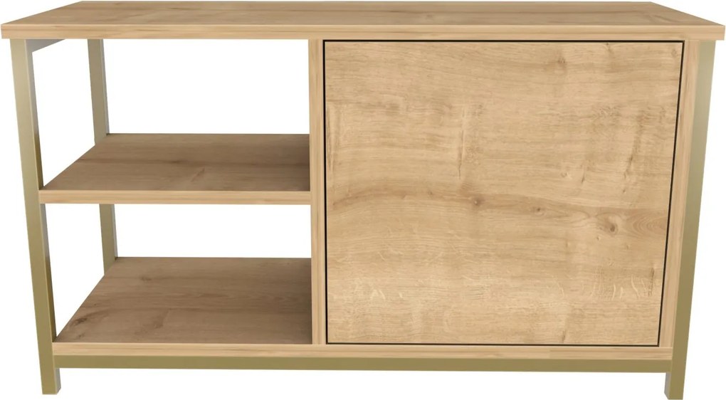 TV Stand Muskegon – Dourado Carvalho – 89,6 cm x 35,3 cm x 50,8 cm