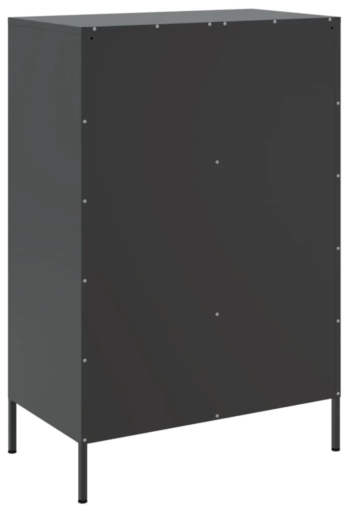 Móvel alto 68x39x101,5 cm aço preto