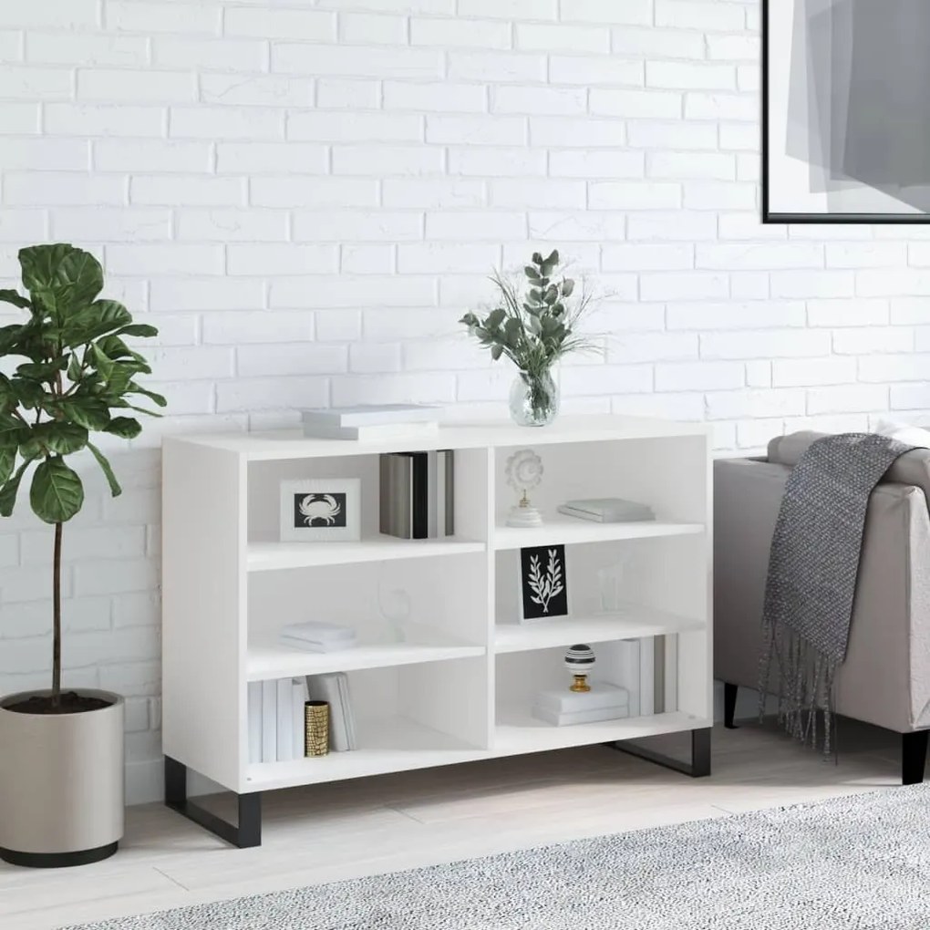 vidaXL Aparador 103,5x35x70 cm derivados de madeira branco