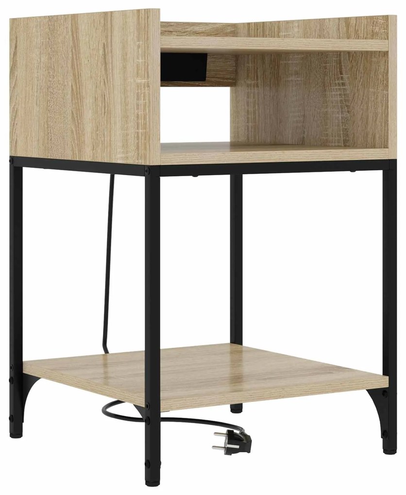 vidaXL Armário de Cabeceira Carvalho Sonoma 40 x 40 x 61 cm