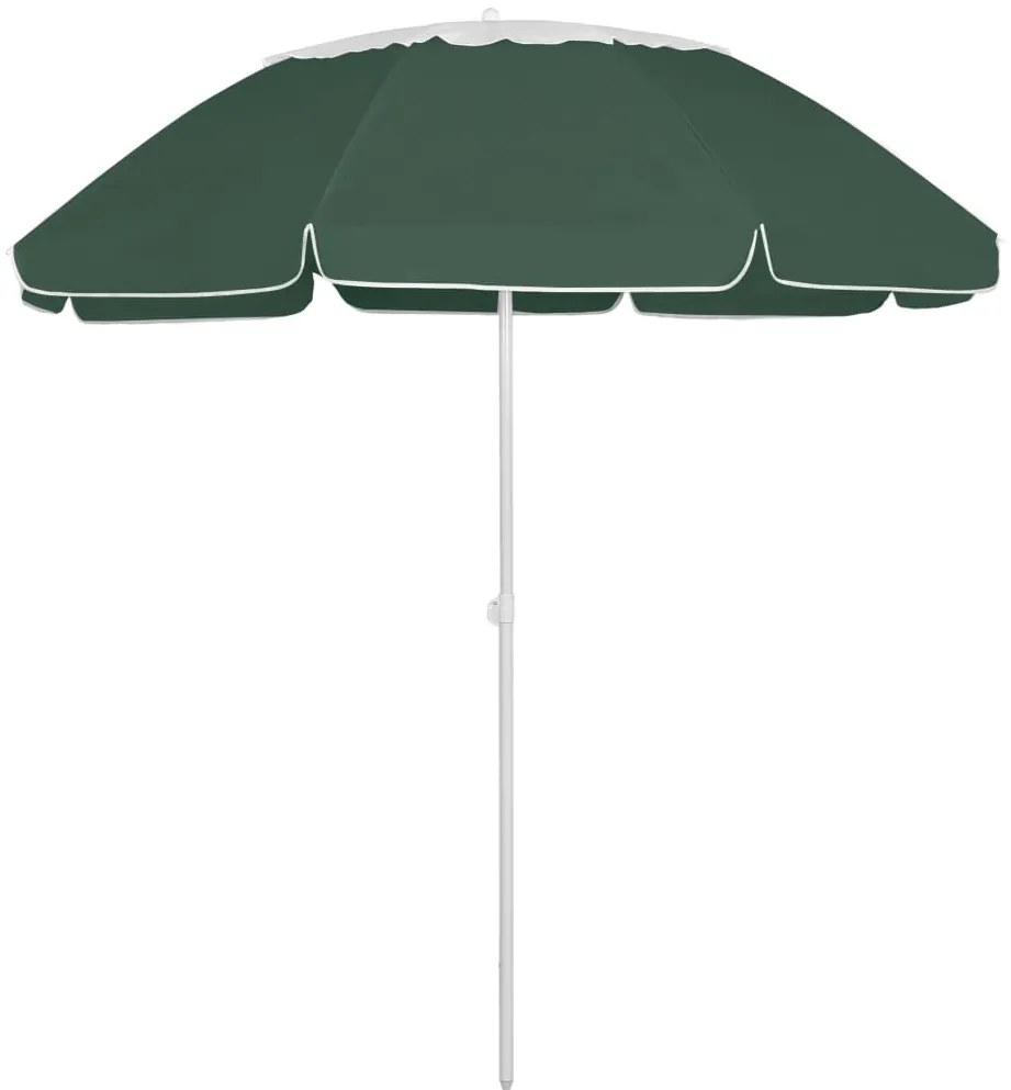 Guarda-sol de praia 300 cm verde