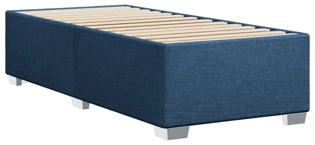 Estrutura de cama 90x200 cm tecido azul