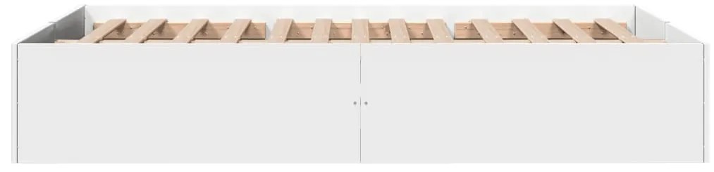 Estrutura de cama 120x190 cm derivados de madeira branco