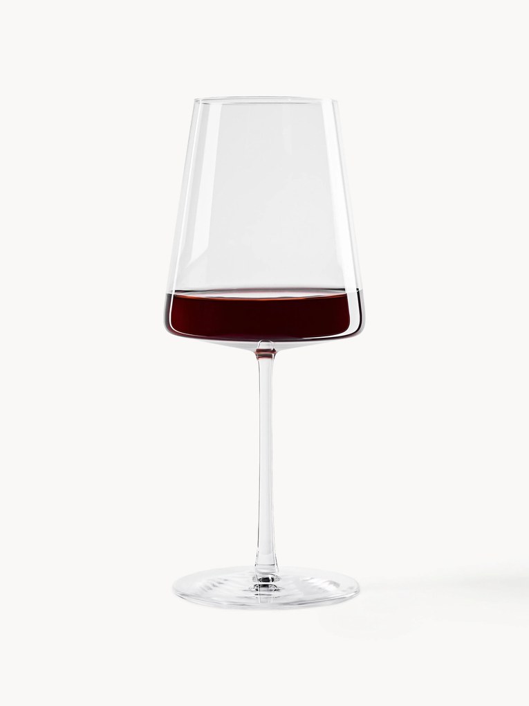 Copos de cristal de vinho tinto em forma de cone Power, conjunto de 6
