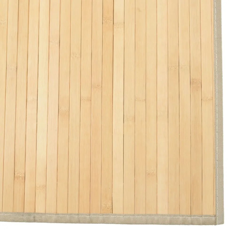 Tapete retangular 80x300 cm bambu cor natural clara