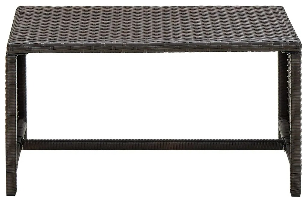 Conjunto de sofá para jardim 8 pcs vime PE castanho
