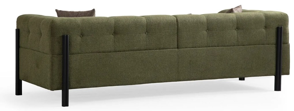 Sofá de 3 Lugares Gio – Verde – 225x93x75 cm