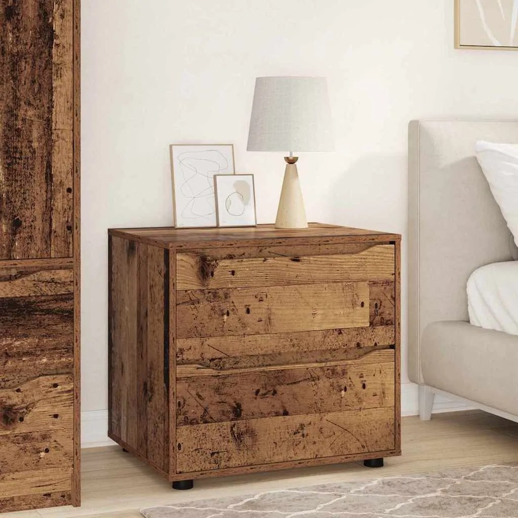 vidaXL Armário de arrumação Madeira Antiga 60 x 48 x 57 cm