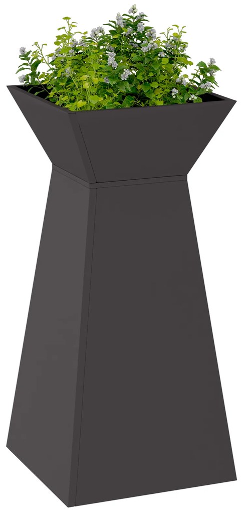 Suporte para Plantas Preto Plástico 35 x 35 x 73 cm