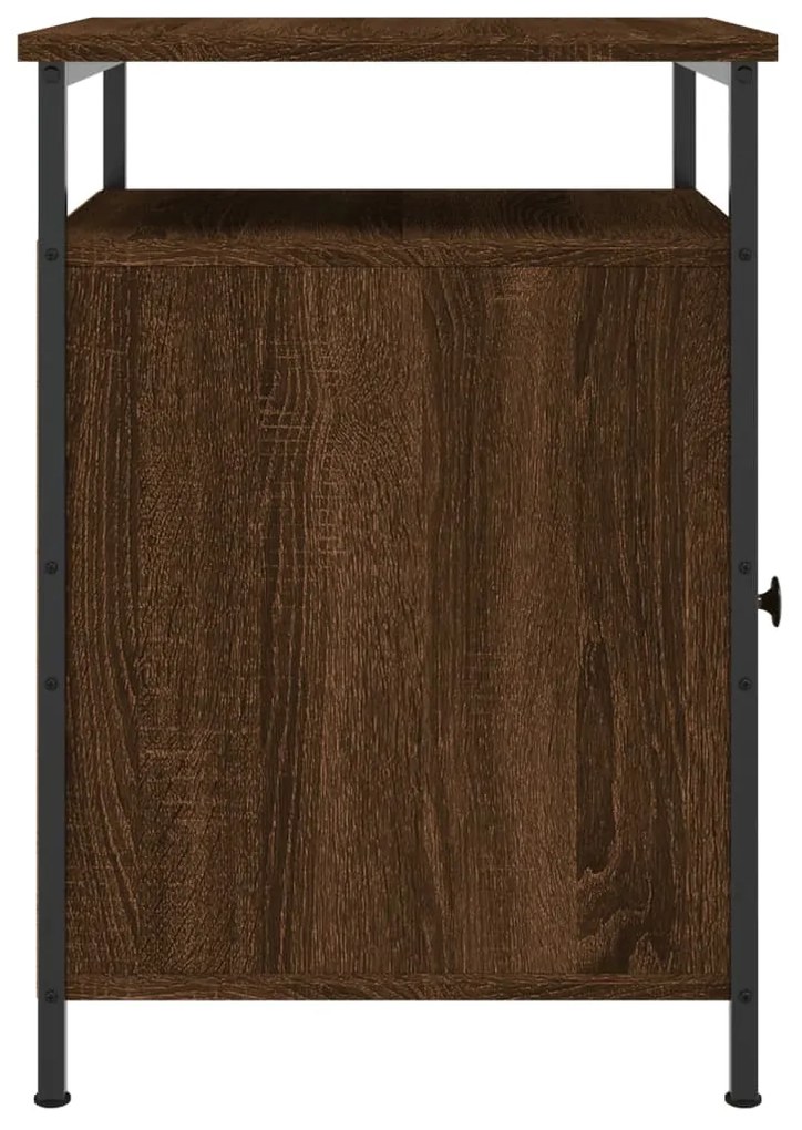 Mesa cabeceira 40x42x60 cm derivados madeira carvalho castanho