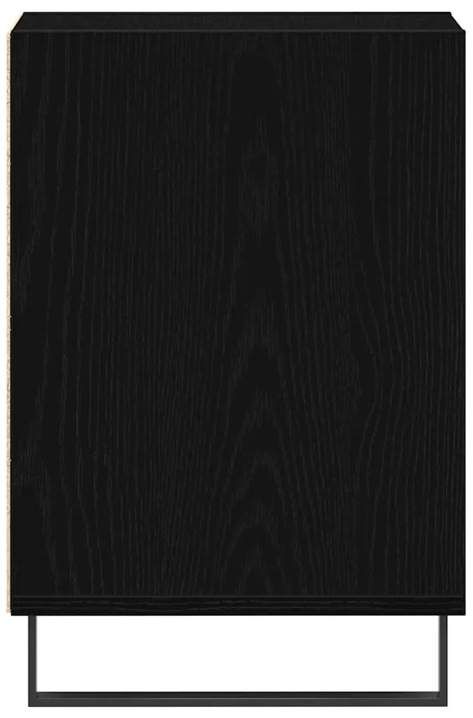 Armário para TV vidaXL Preto Carvalho 100x35x55 cm Madeira Engineered