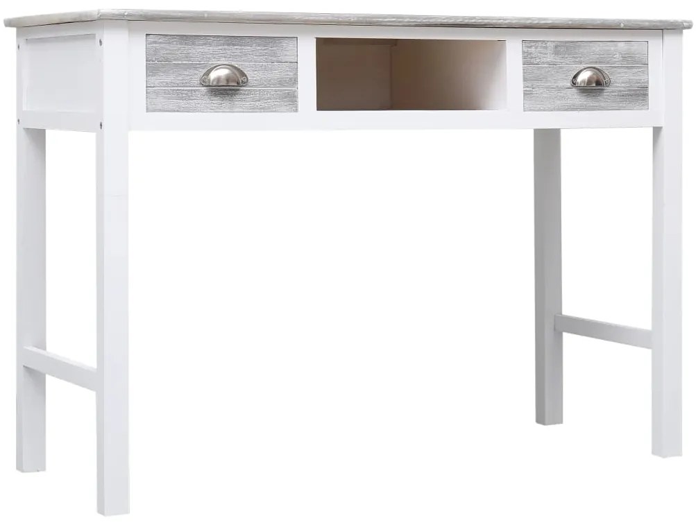 Secretária 110x45x76 cm madeira cinzento