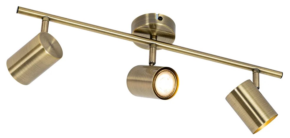 Foco moderno bronze regulável 3-luzes - Jeana