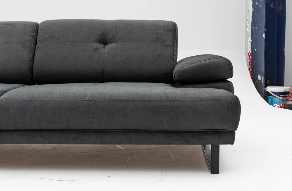 Sofá-cama de 3 lugares Mustang – Antracite – 239 cm x 99 cm x 83 cm