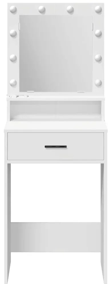 Mesa de Maquiagem vidaXL com Luzes LED Brancas 50x41x135 cm
