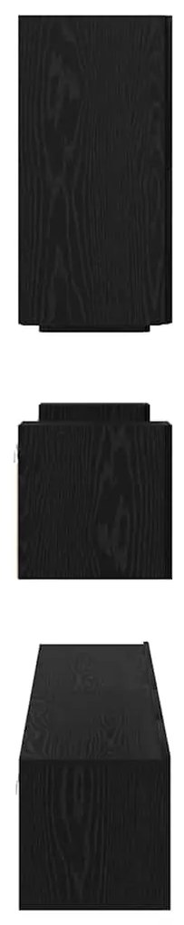 Conjunto de móvel de TV 8 pcs Carvalho Preto 100 x 30 x 30 cm