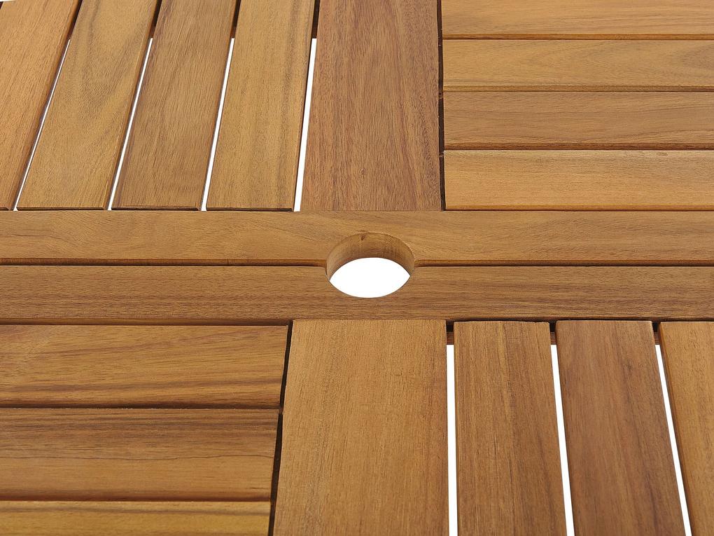 Mesa de jardim em madeira de acácia ⌀ 150 cm TOLVE Beliani