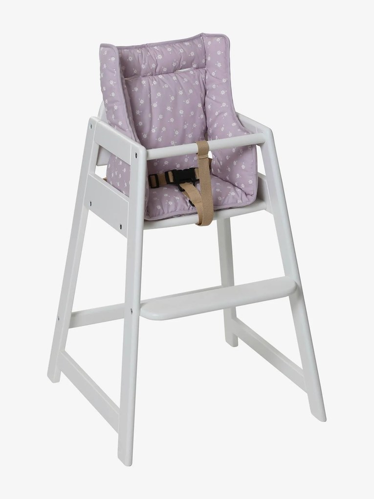 Oferta do IVA - Almofada para cadeira alta, da Vertbaudet violeta claro estampado