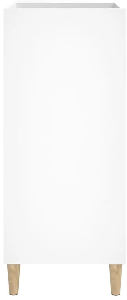 Armário para discos 84,5x38x89 cm derivados de madeira branco