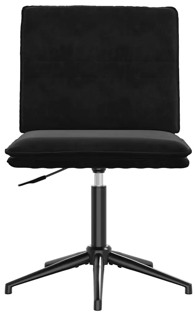 Cadeiras de jantar 6 pcs veludo preto