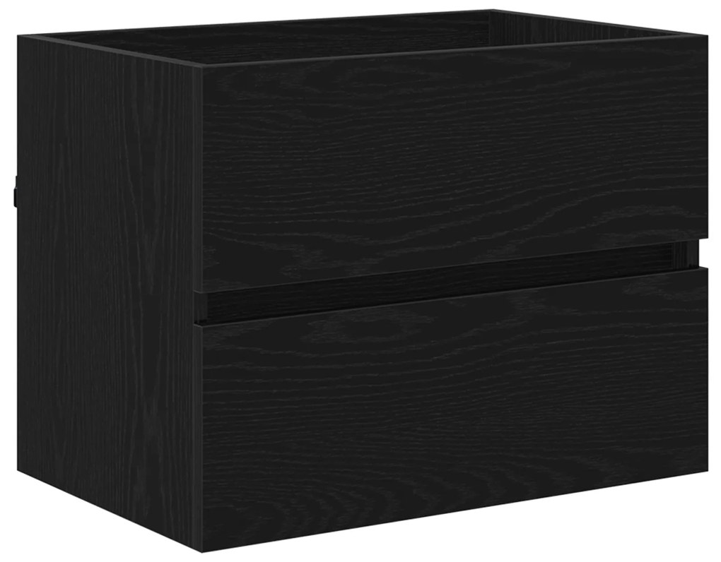 Conjunto de Móveis para Casa de Banho 2 Peças Carvalho Preto Madeira E