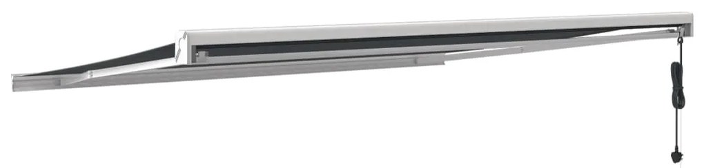 Toldo retrátil 4x3 m tecido e alumínio antracite