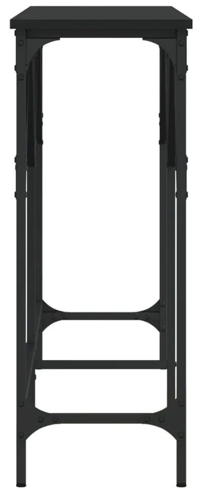 Mesa consola 140x29x75 cm derivados de madeira preto