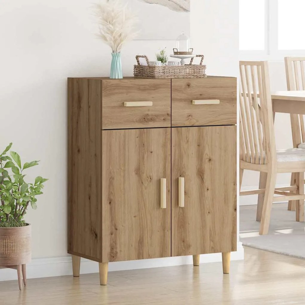 vidaXL Buffet carvalho artisiano 34 x 69.5 x 89 cm Madeira processada
