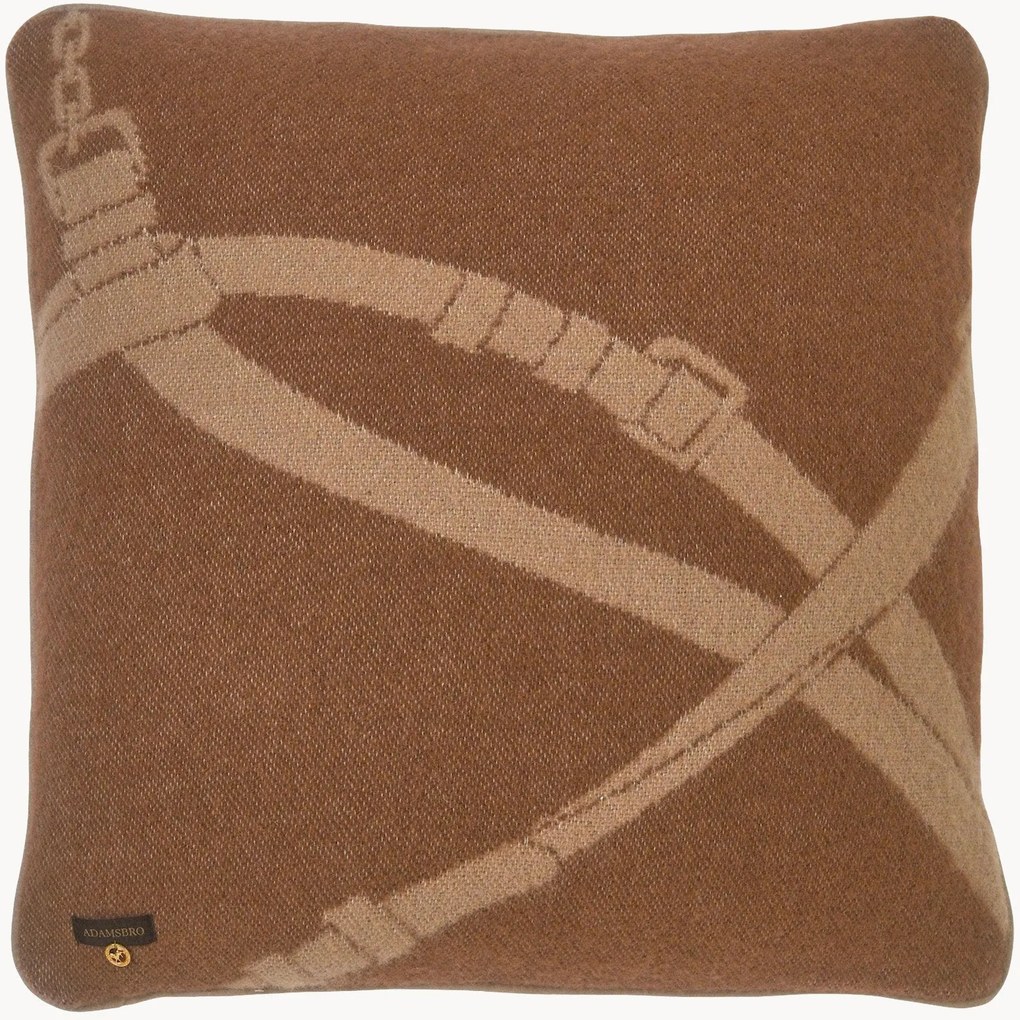 Almofada reversível em lã com padrão jacquard Halter