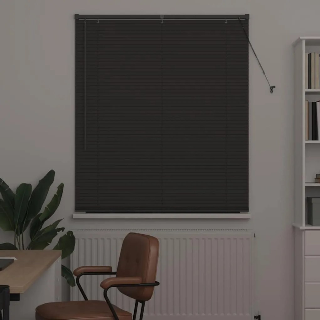 Persiana de Janela Cinzento-escuro 80 x 130 cm Alumínio
