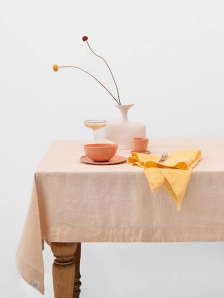 Toalha de mesa em linho Brazilian Sand