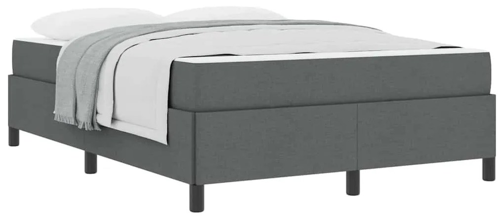 Cama Box Cinza escuro, Preto 160 x 200 cm