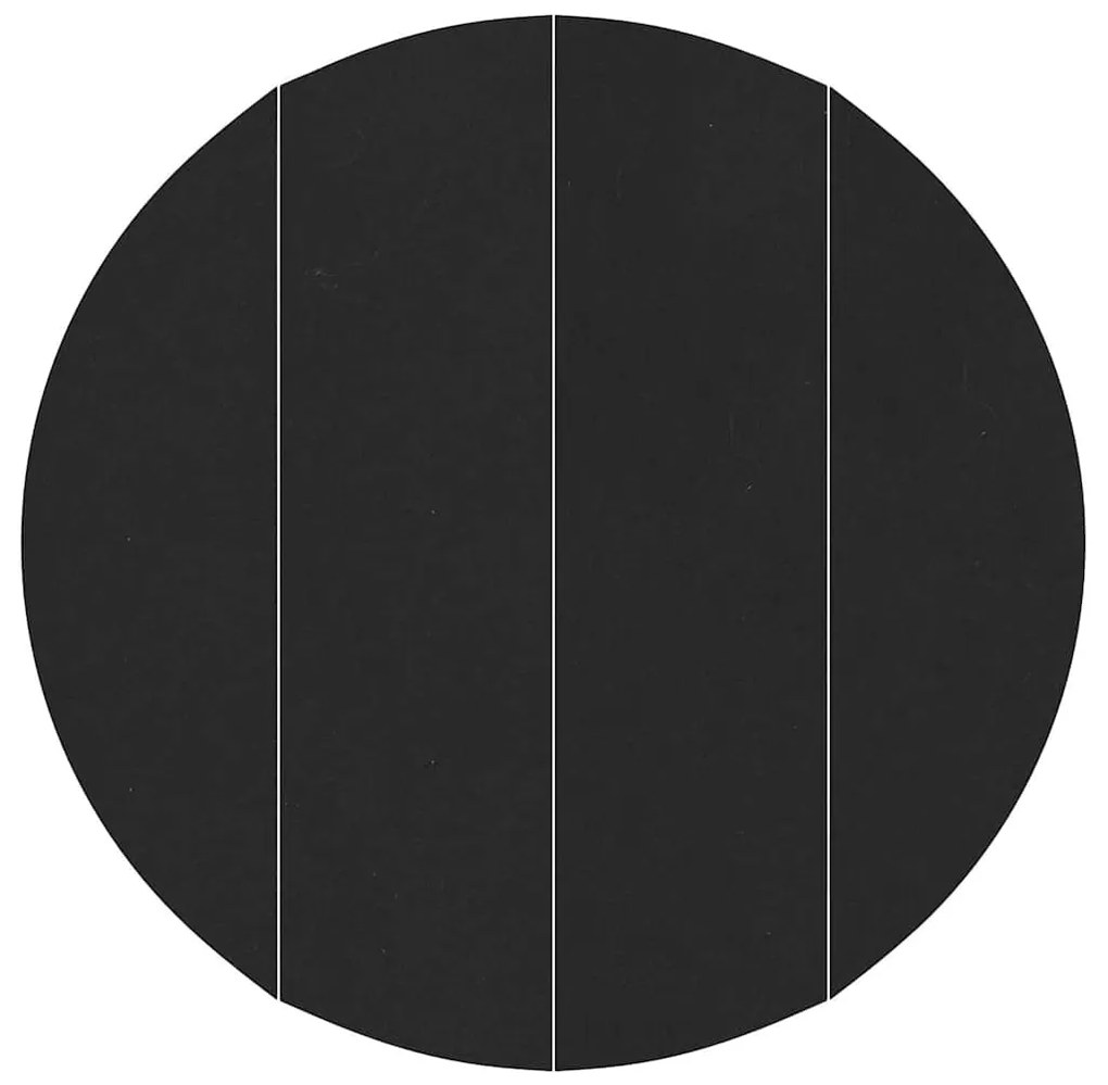 Capa de Piscina Redonda Preta Plástico Ø 458 cm Capa de Piscina