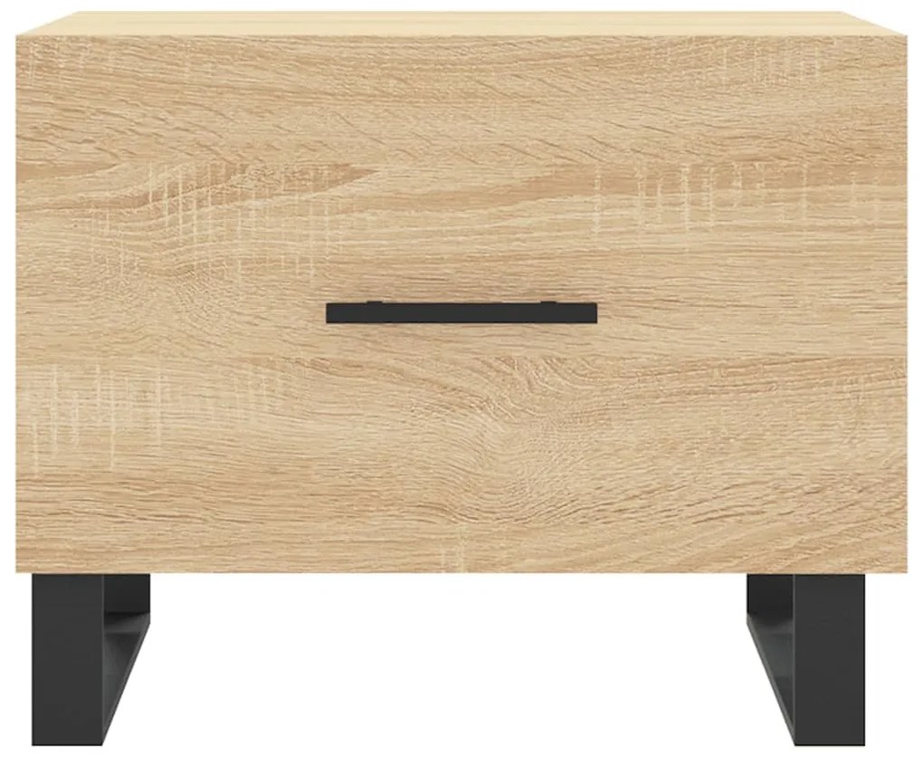 Mesas de centro 2 pcs 50x50x40cm deriv. madeira carvalho sonoma