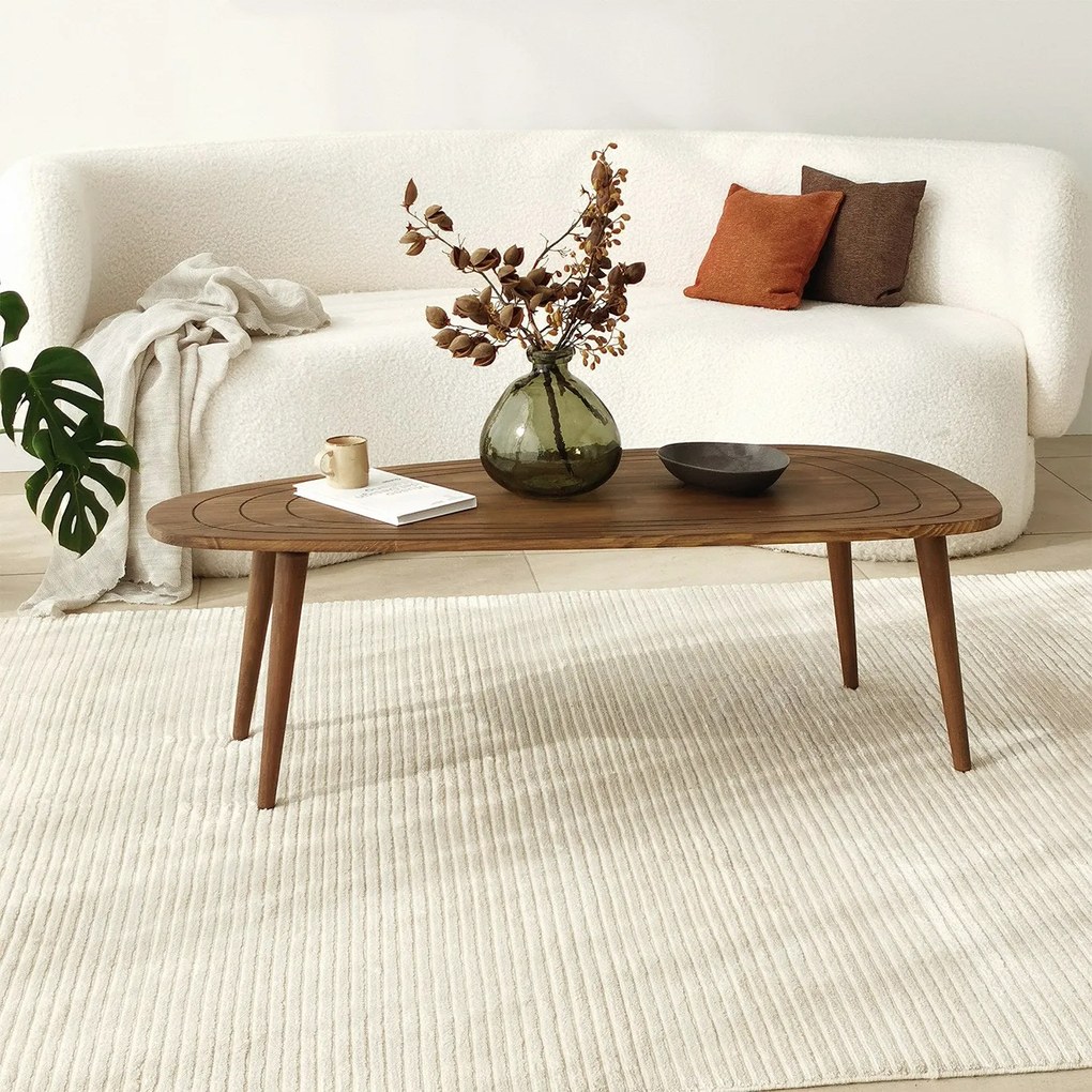 Mesa de Café Sweet - Cor Nogueira - 115x38x50 cm