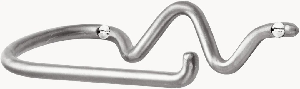 Suporte de parede em metal artesanal para rolo de papel higiénico Curvature