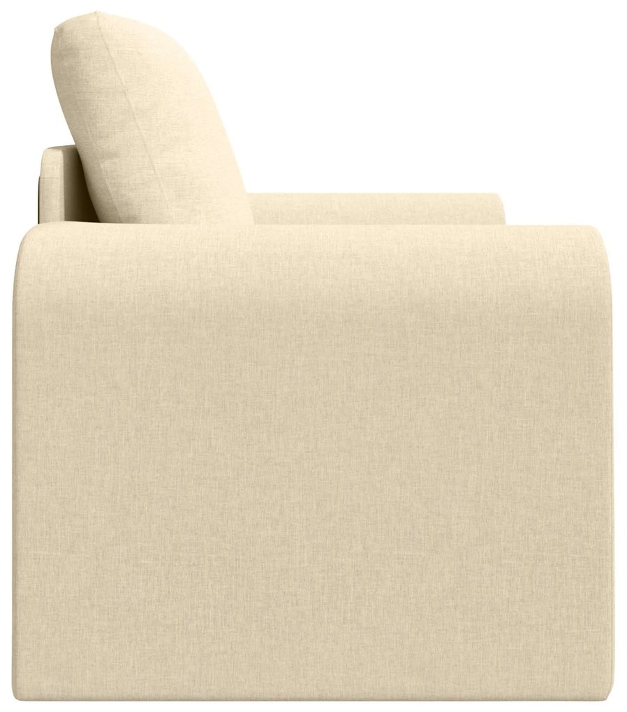 Sofá Cama 2 em 1 Creme 98x71x83 cm Tecido