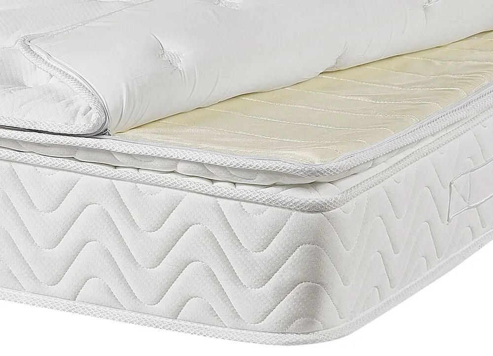 Colchão de molas ensacadas com capa removível médio 140 x 200 cm LUXUS Beliani