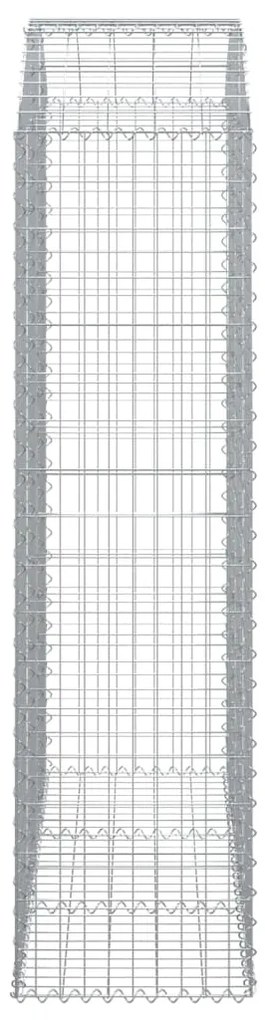Cesto gabião arqueado 150x50x180/200 cm ferro galvanizado
